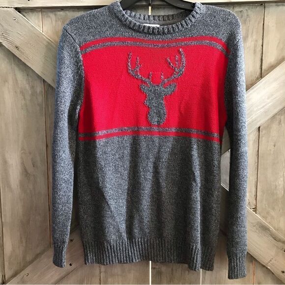 Cat & Jack Deer Sweater - Picture 1 of 5